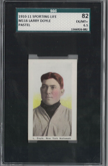 1910 Sporting Life M116 Larry Doyle SGC 82 Ex Mt plus