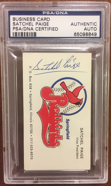 Stachel Paige Signed/Autographed Personal Business Card PSA/DNA