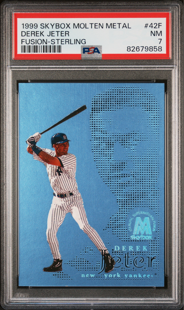 1999 SKYBOX MOLTEN METAL FUSION-STERLING DEREK JETER #42F PSA 7 NEAR MINT