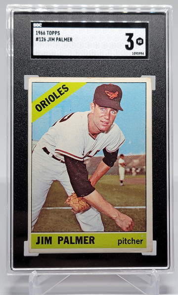 1966 Topps #126 Jim Palmer Rookie Card SGC 3 VG