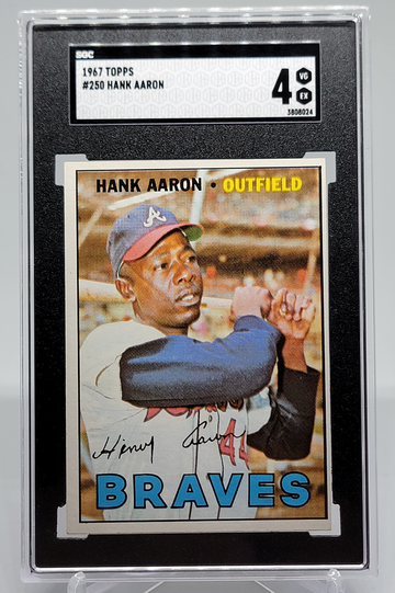 1967 Topps #250 Hank Aaron SGC 4 VG-EX