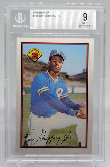 1989 Bowman #220 Ken Griffey Jr. Rookie Card BGS 9 Mint