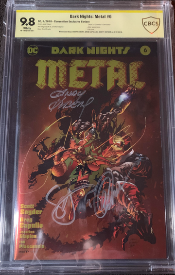 DARK NIGHTS METAL #6 FOIL, TRIPLE SIG
