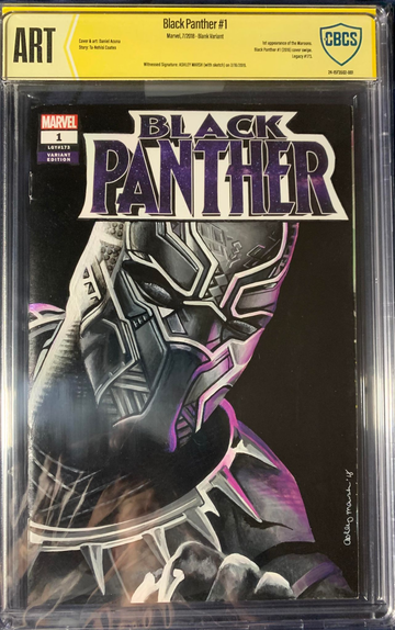 BLACK PANTHER #1 SKETCH - ASHLEY MARSH - BEAUTIFUL!!