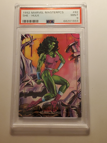 1992 SKYBOX MARVEL MASTERPIECES SHE-HULK #82 PSA 9