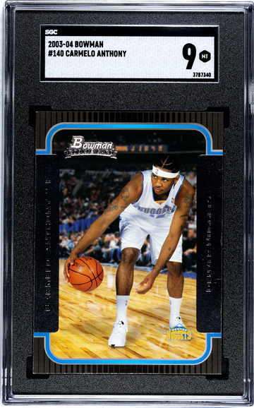 2003-04 BOWMAN ROOKIES AND STARS CARMELO ANTHONY RC #140 SGC 9