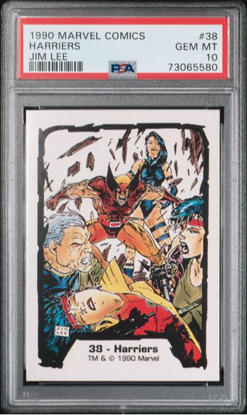 1990 COMIC IMAGES MARVEL JIM LEE HARRIERS WOLVERINE #38 PSA 10 POP 1