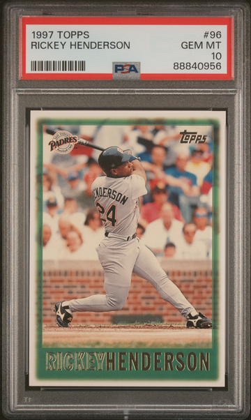 1997 Topps Rickey Henderson #96 PSA 10