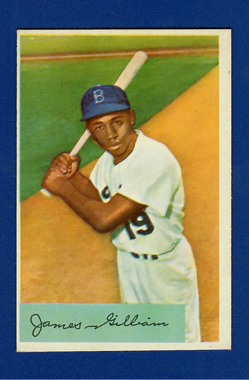 1954 Bowman Baseball #74 Junior Gilliam 