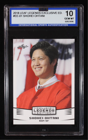 2018 Leaf Shohei Ohtani "Legends Exclusive Edition" #EE01 - ISA 10 GEM MINT