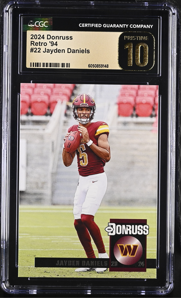 2024 Donruss Rookie Card Retro 94 #22 Jayden Daniels CGC Pristine 10 Gold Label