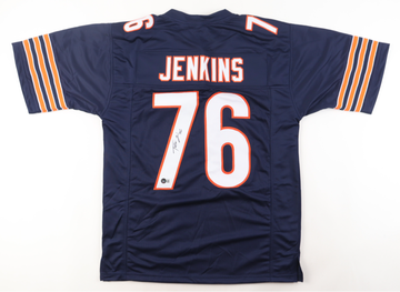 Teven Jenkins-Signed Chicago Bears Jersey BAS Beckett Auto XL