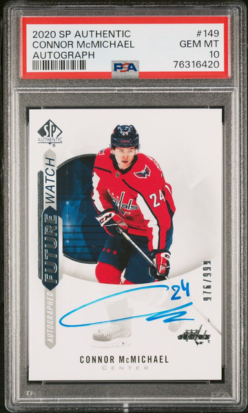 PSA 10 Future Watch Auto Connor McMichael 2020 SP Authentic Rookie Autograph #149