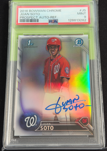 2016 Bowman Chrome Juan Soto Prospect Autograph-Refractor /499