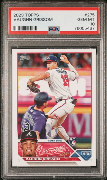 2023 Topps Series 1 Vaughn Grissom #275 Rookie RC Card ATL Braves PSA 10 GEM MINT