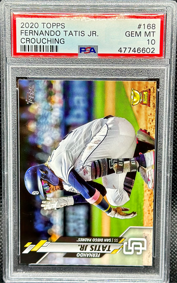 2020 Topps FERNANDO TATIS JR. SP Image Variation PSA 10 #168 Rookie Cup Padres