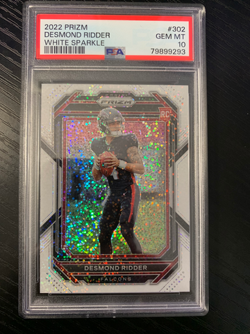 2022 Prizm Desmond Ridder RC White Sparkle PSA Gem MT 10