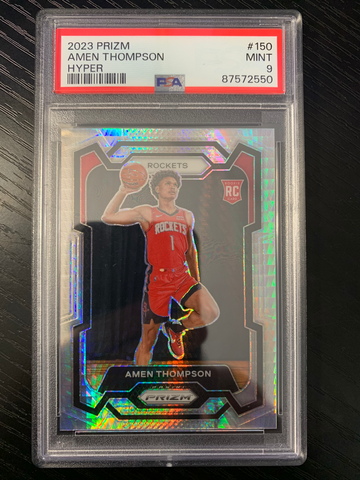 2023 Prizm Amen Thompson RC Hyper PSA Mint 9 POP 1