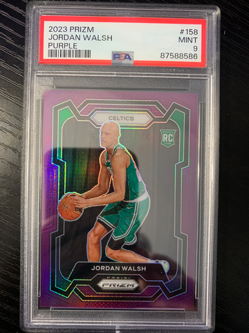 2023 Prizm Jordan Walsh RC Purple 39/99 PSA 9 POP 1