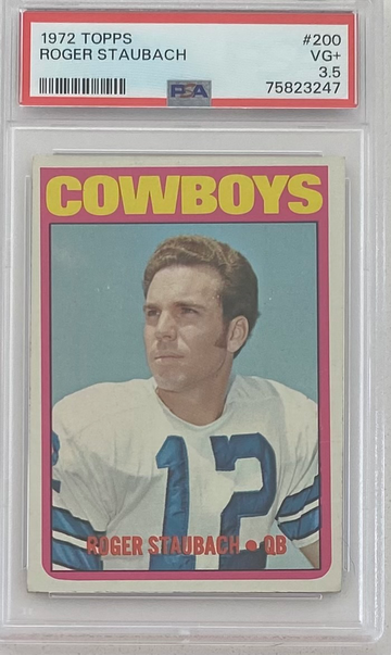 1972 Topps Roger Staubach Rookie PSA 3.5