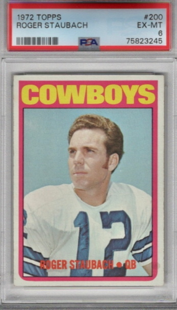 1972 Topps Roger Staubach Rookie PSA 6