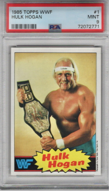 1985 Topps Hulk Hogan card #1 PSA 9 MINT