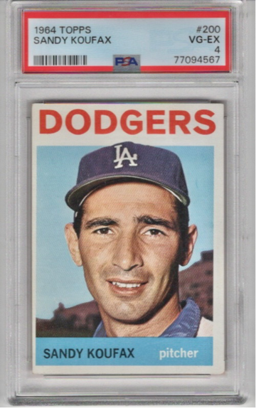 1964 Topps #200 Sandy Koufax PSA 4