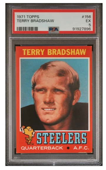 1971 Topps Terry Bradshaw #156 PSA 5 Rookie RC