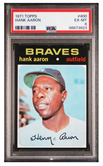 1971 Topps Hank Aaron #400 PSA 6.