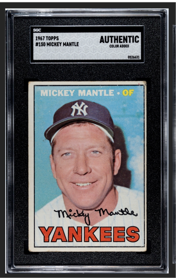 1967 Topps Mickey Mantle SGC AUTHENTIC