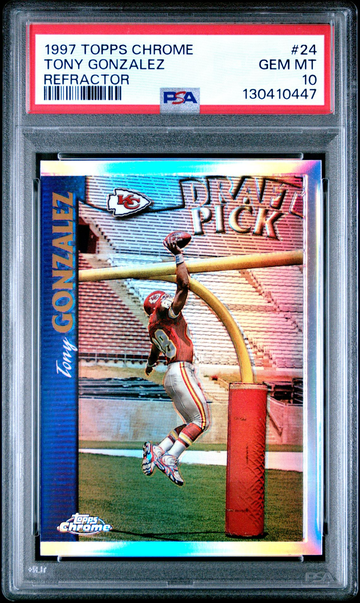 1997 Topps Chrome Tony Gonzalez Refractor PSA 10 