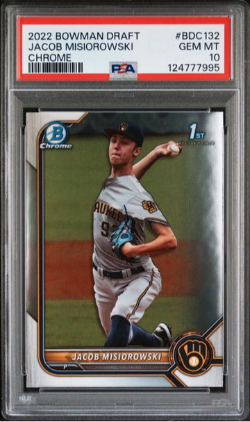 2022 Bowman Chrome Draft Jacob Misiorowski PSA 10 