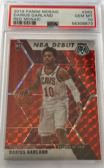 2019 Mosaic Darius Garland Red NBA Debut #262 PSA 10