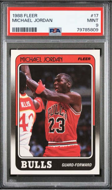 1988 Fleer Michael Jordan #17 PSA 9