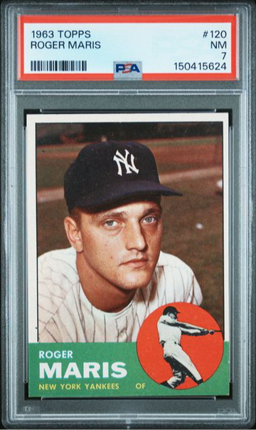 1963 Topps #120 Roger Maris PSA 7 NM