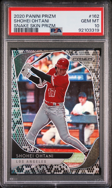 2020 Panini Prizm Shohei Ohtani #162 Snake Skin Prizm /50 PSA 10