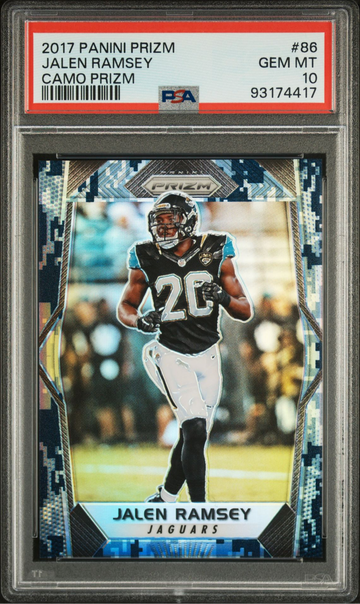 2017 Panini Prizm Jalen Ramsey #86 Camo Prizm /25 PSA 10 | Jaguars