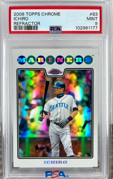 2008 Topps Chrome Ichiro #83 Refractor PSA 9 | Seattle Mariners