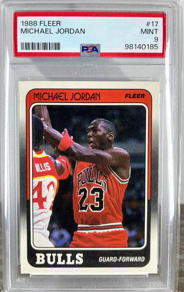 1988 Fleer Michael Jordan #17 PSA 9