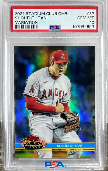 2021 Stadium Club Chrome Shohei Ohtani #37 Variation PSA 10
