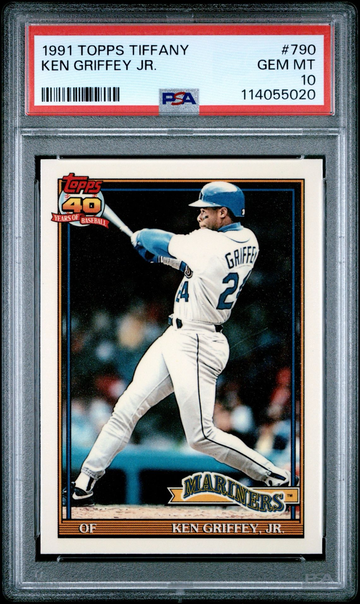 1991 Topps Tiffany Ken Griffey Jr #790 PSA 10 | Seattle Mariners