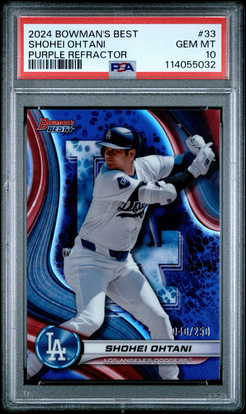 2024 Bowmans Best Shohei Ohtani #33 Purple Refractor /250 PSA 10 | Dodgers