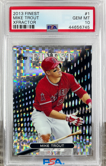 2013 Topps Finest Mike Trout #1 Xfractor Refractor PSA 10