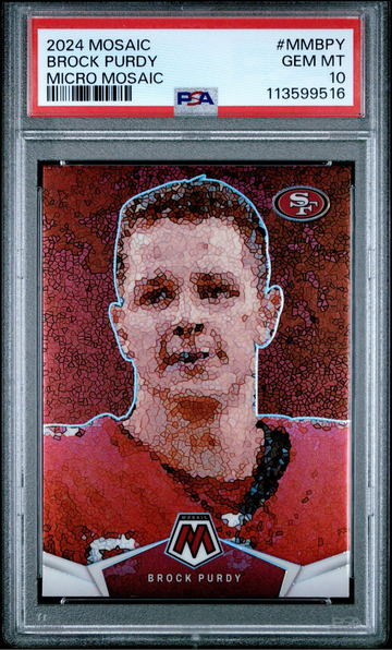 2024 Panini Mosaic Brock Purdy #MM-BPY Micro Mosaic PSA 10 | San Francisco 49ers