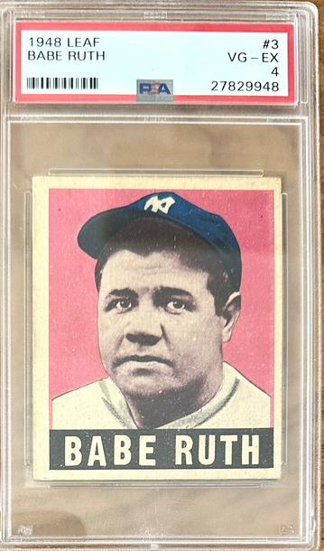 1948 Leaf Babe Ruth #3 PSA 4 VG-EX