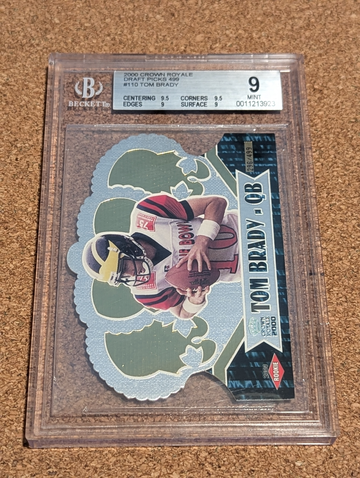 2000 PACIFIC CROWN ROYALE TOM BRADY DRAFT PICKS ROOKIE /499 BGS 9 RC HOF GOAT 🔥