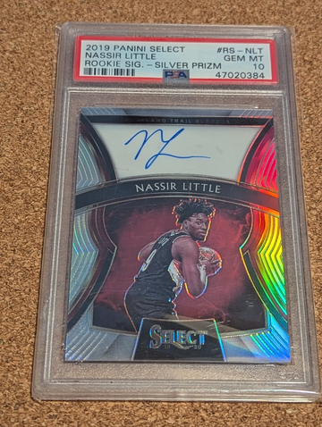 2019-20 Select 🏀 Nassir Little Silver Prizm Rookie Auto /149 Blazers RC SP 🔥