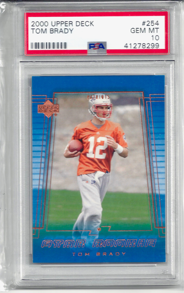 2000 Upper Deck Tom Brady Rookie PSA 10 #254 