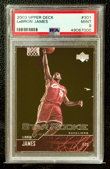 2003 Upper Deck LeBron James #301 PSA 9 Rookie RC