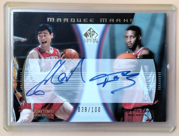 2005 UD SP Yao Ming Tracy McGrady Auto 39/100